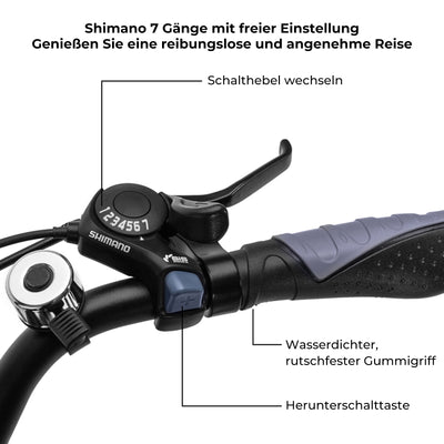 CityRun 27 Zoll E-Bike, Elektrofahrrad für Damen Herren, Pedelec Cityräder Cruise City Bike,250W Motor,Li-Batterie 36V/10,4Ah ebike,bis 45-60KM