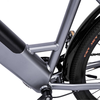 CityRun 27 Zoll E-Bike, Elektrofahrrad für Damen Herren, Pedelec Cityräder Cruise City Bike,250W Motor,Li-Batterie 36V/10,4Ah ebike,bis 45-60KM