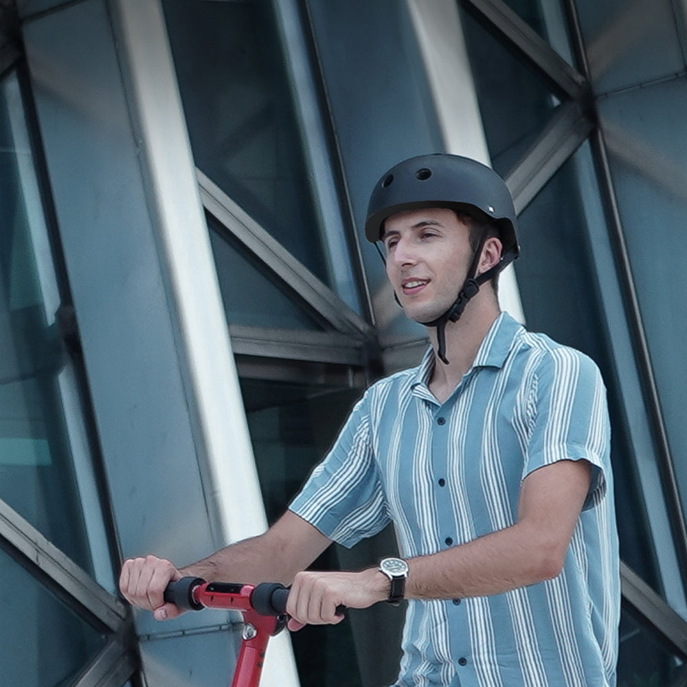 E-Scooter-Helm-Effektanzeige
