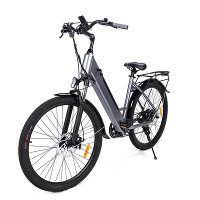 CityRun 27 Zoll E-Bike, Elektrofahrrad für Damen Herren, Pedelec Cityräder Cruise City Bike,250W Motor,Li-Batterie 36V/10,4Ah ebike,bis 45-60KM