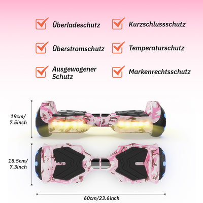 iHoverboard H2 Rosa Hoverboard für Kinder