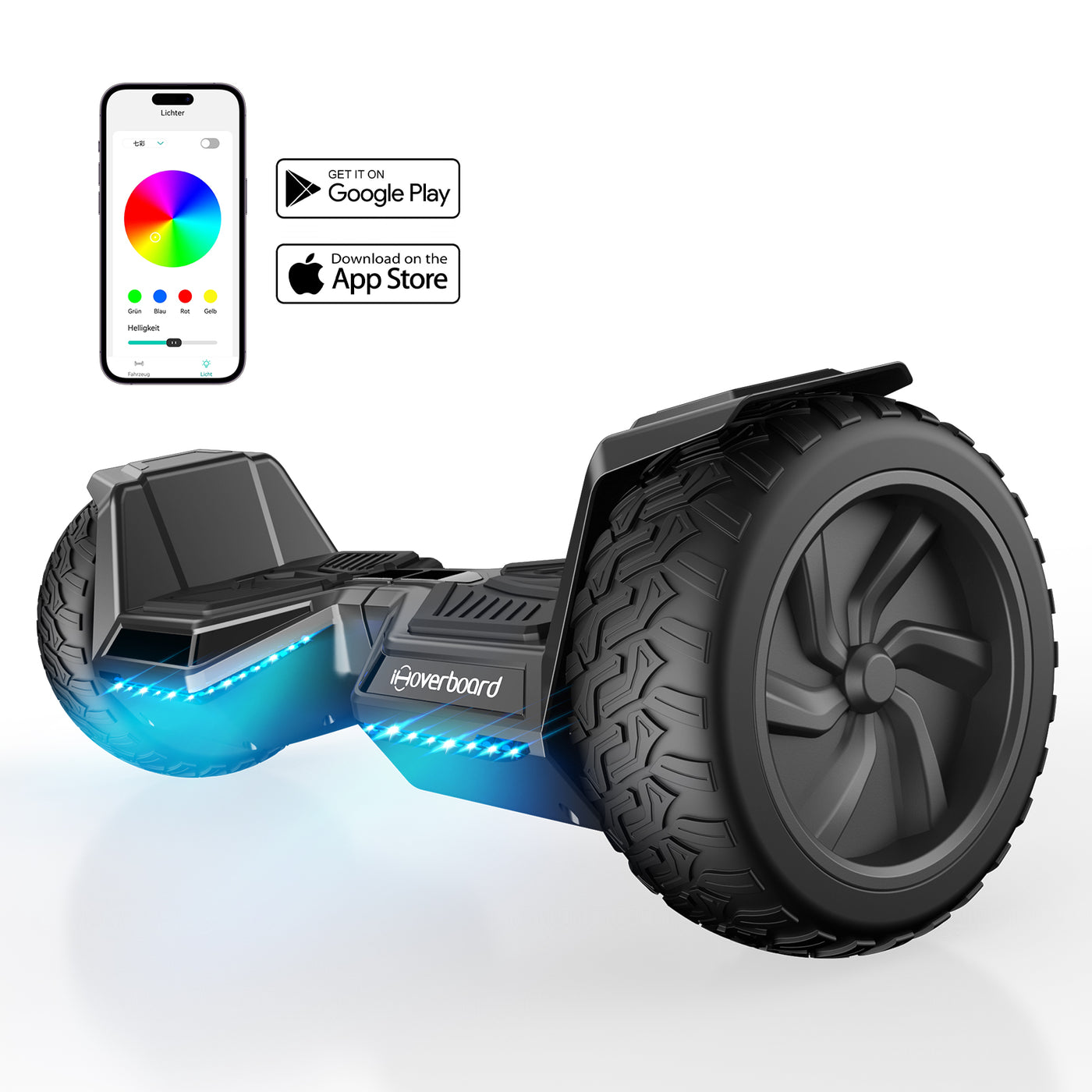 H8 Silber Bluetooth Hoverboard mit app