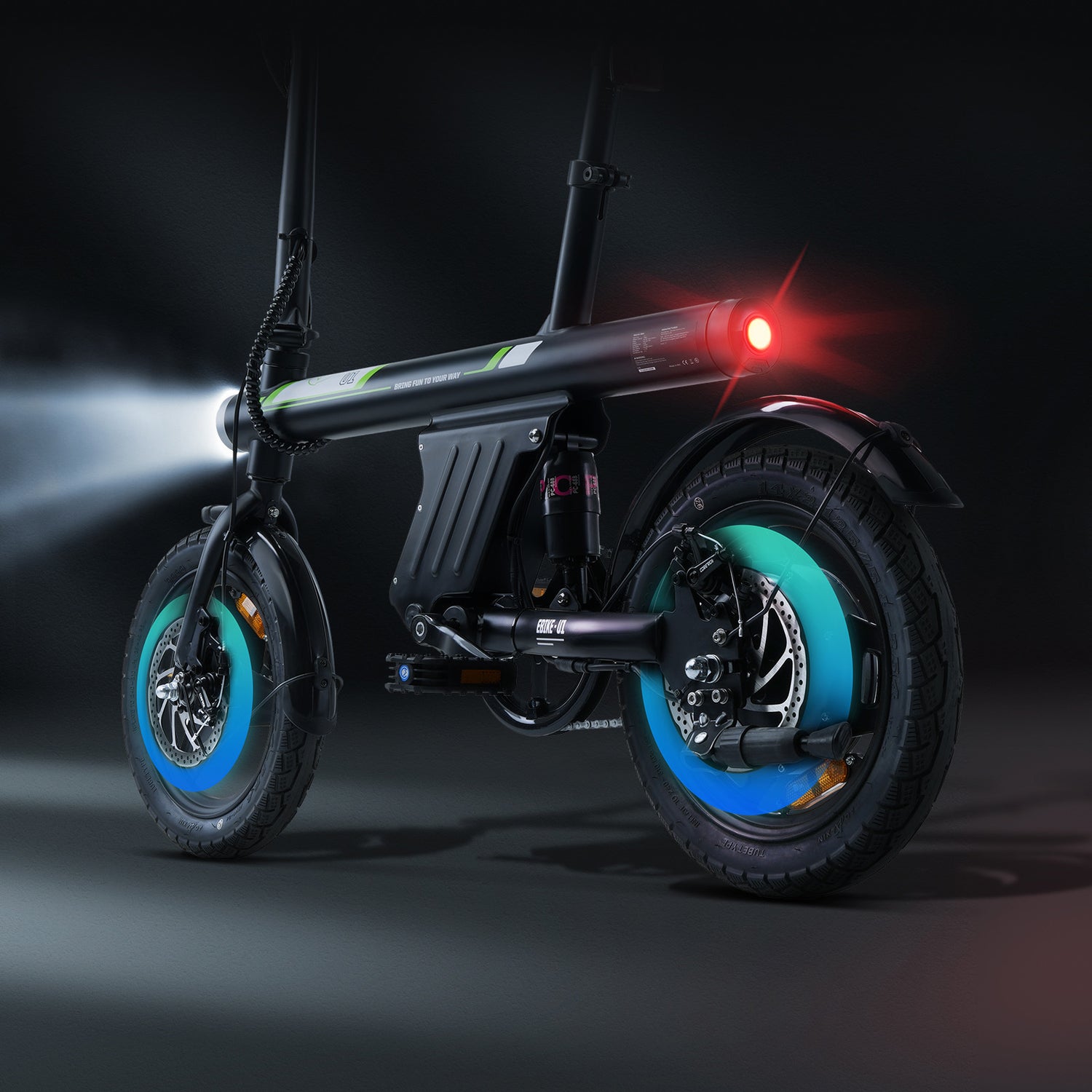 Adjustable suspension fork for electric bike