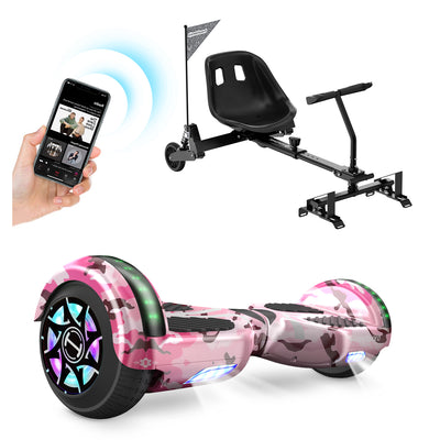 H4 Pink Hoverboard mit Sitz und Lautsprecher