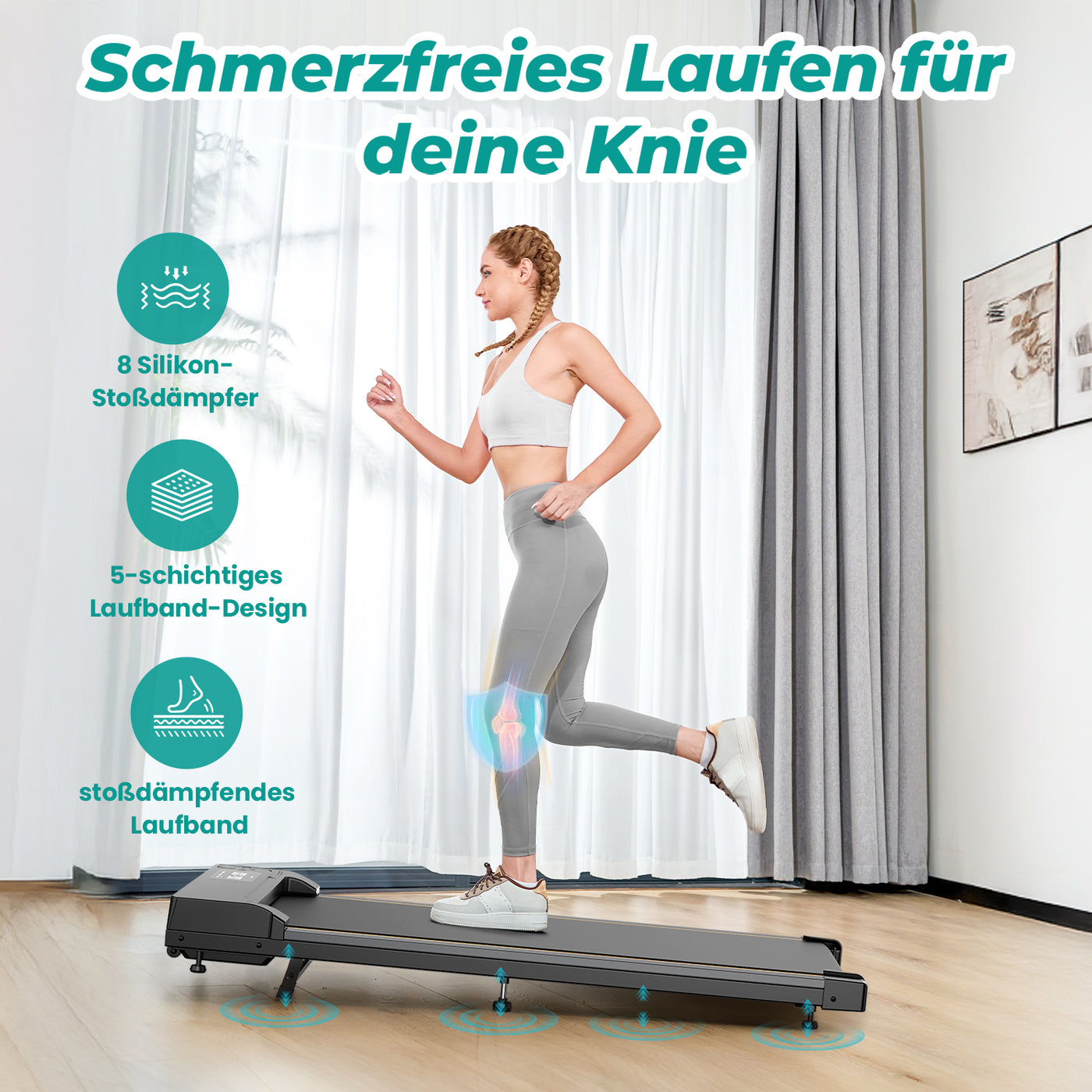 JT31 Kompaktes Laufband mit Steigfunktion