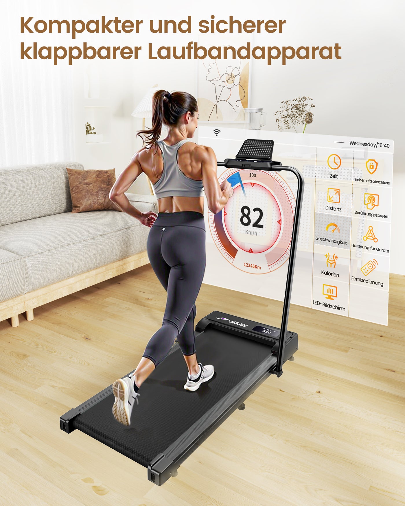 JT51 4-in-1 Faltbarer Walking Pad