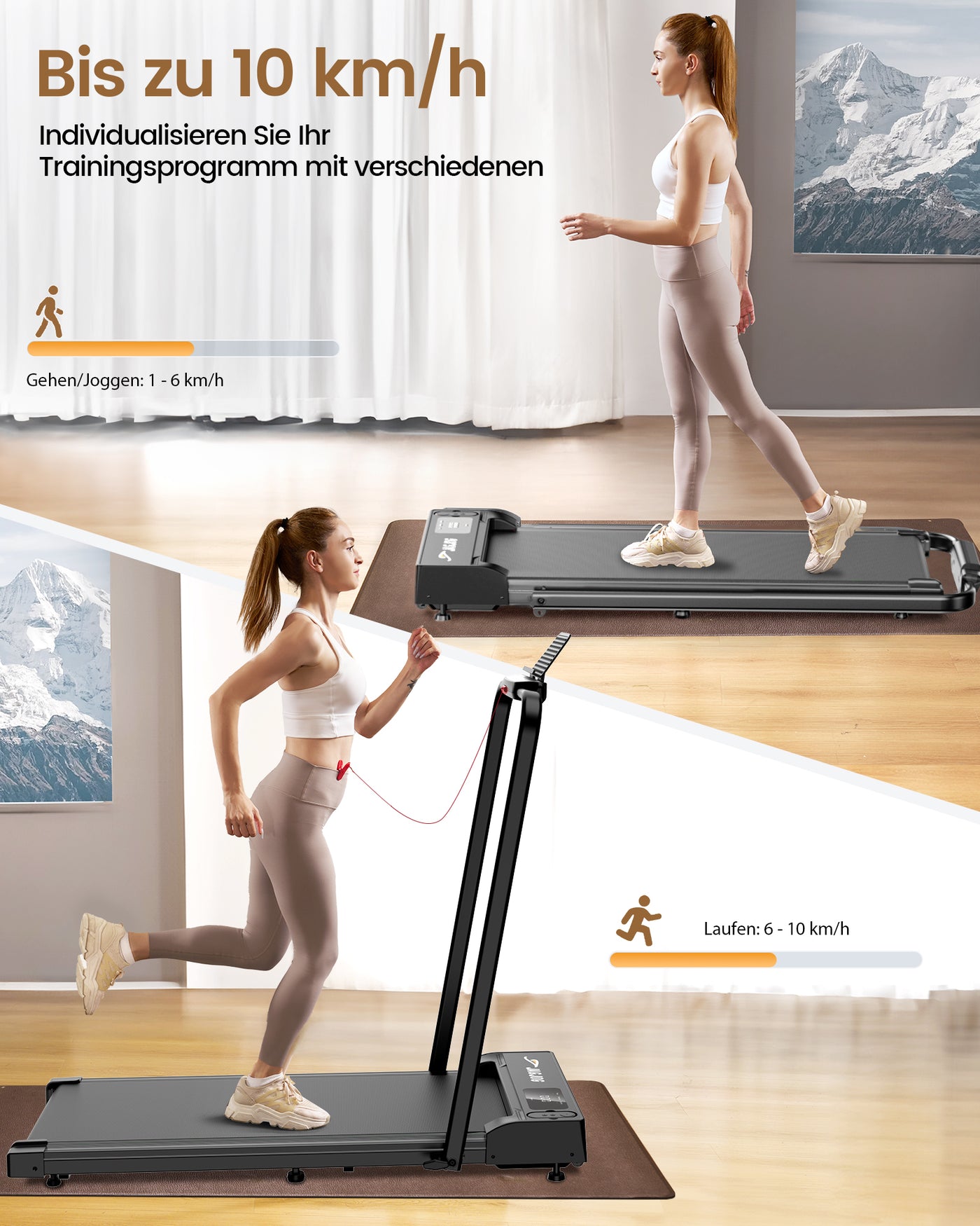 JT51 4-in-1 Faltbarer Walking Pad