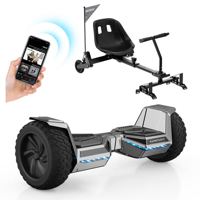iHoverboard H8 LED Schwarz Hoverboard Gelände 8.5"