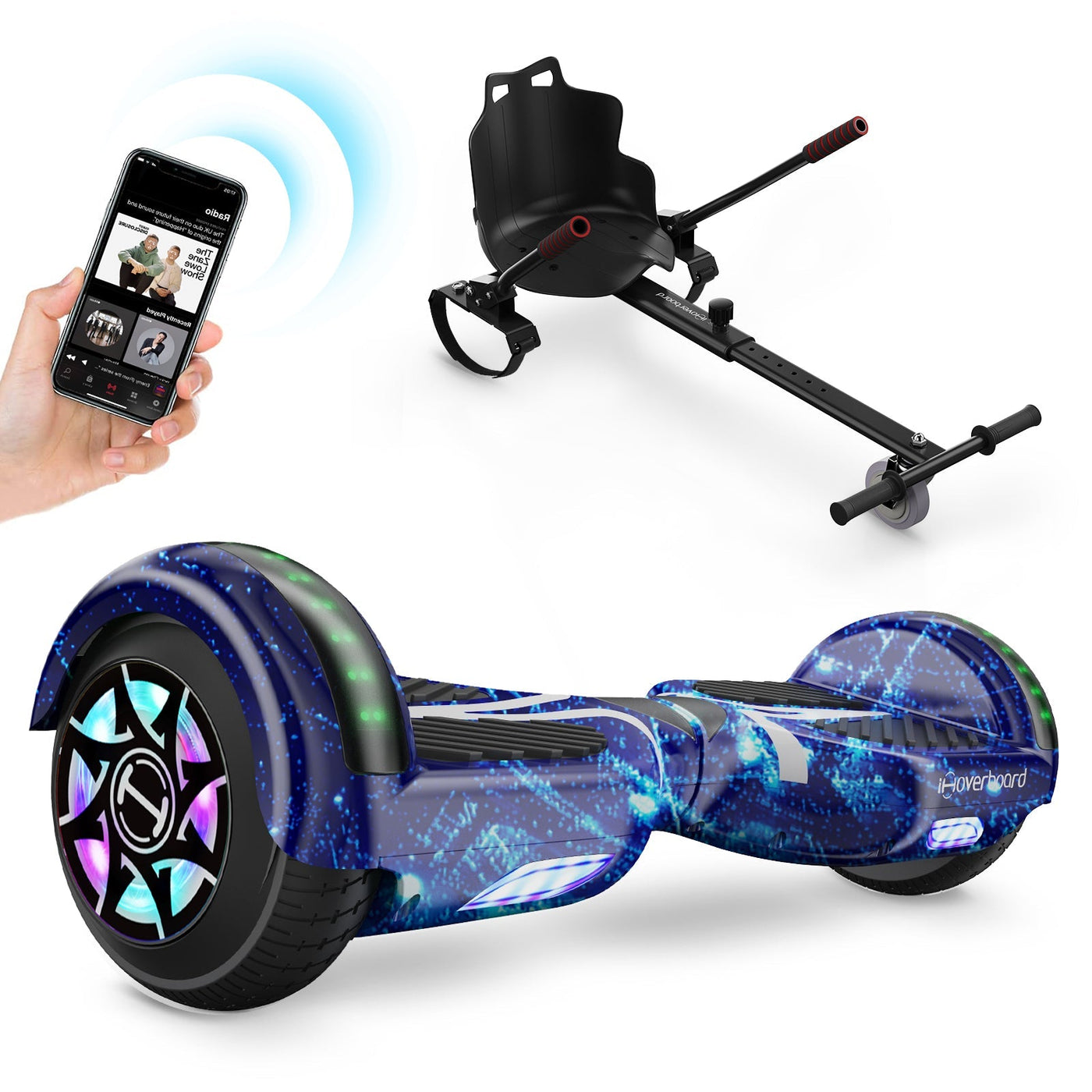 iHoverboard H4 Rosa Bluetooth Hoverboard 6.5"