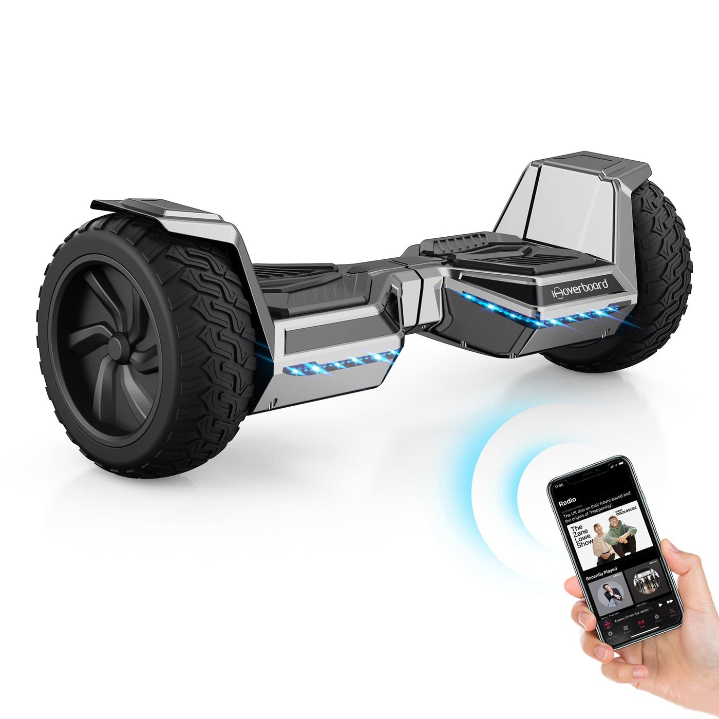 H8 Silbernes Hoverboard mit Bluetooth
