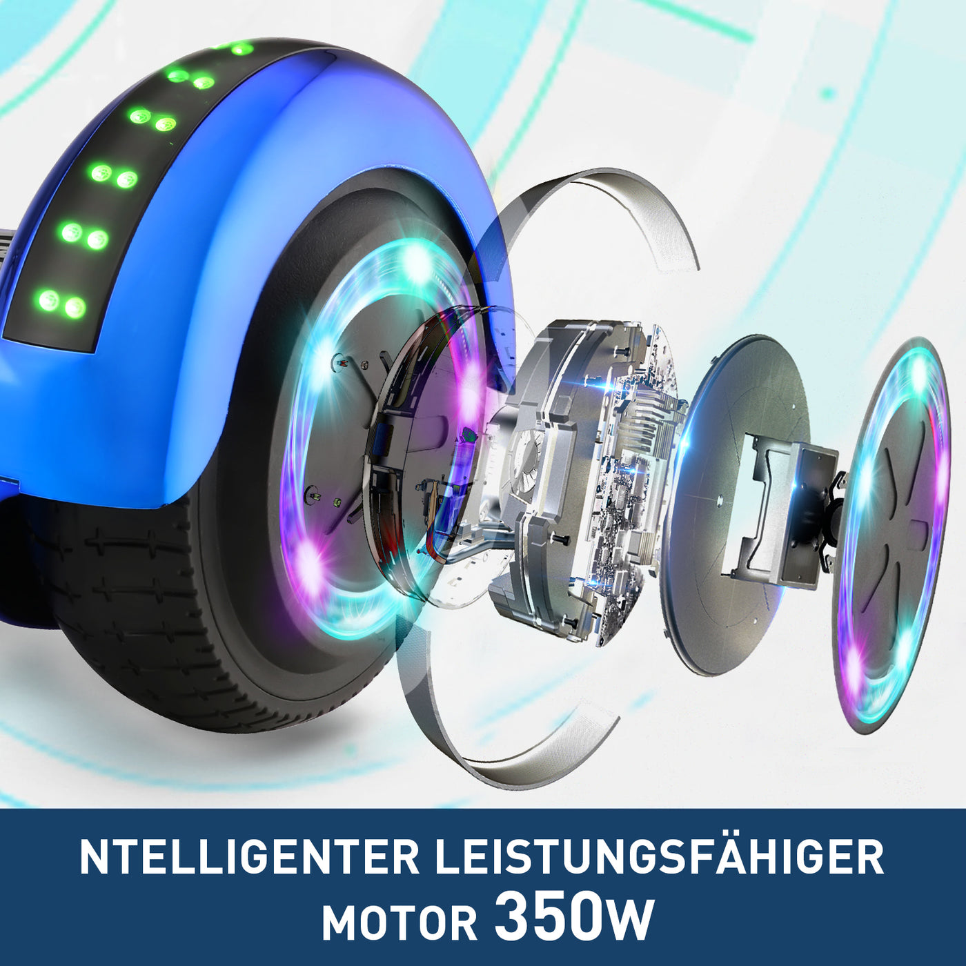 H1 Blau Hoverboard Und Hoverboard mit sitz 700W