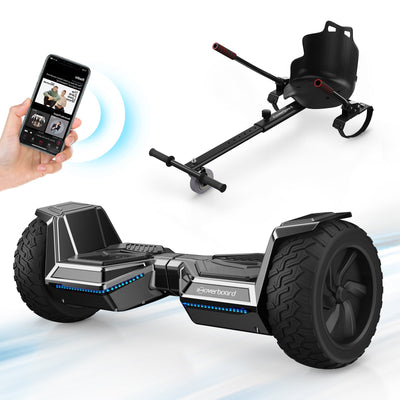 iHoverboard H8 LED Schwarz Hoverboard Gelände 8.5"