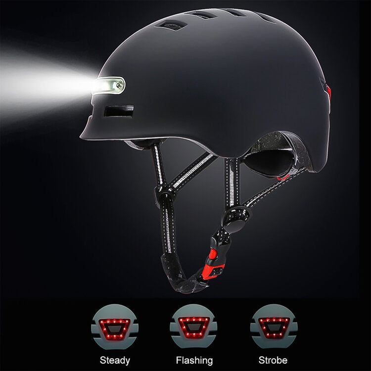 E Scooter-Helm mit LED-Licht