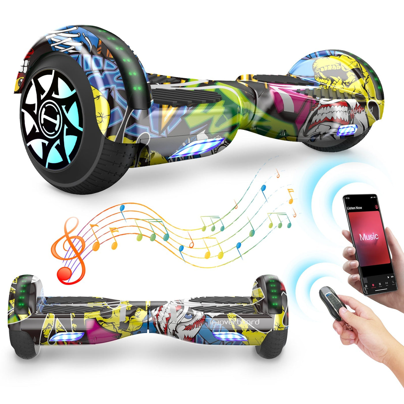 Schnelles H4 Bluetooth Hoverboard in Tarnfarbe