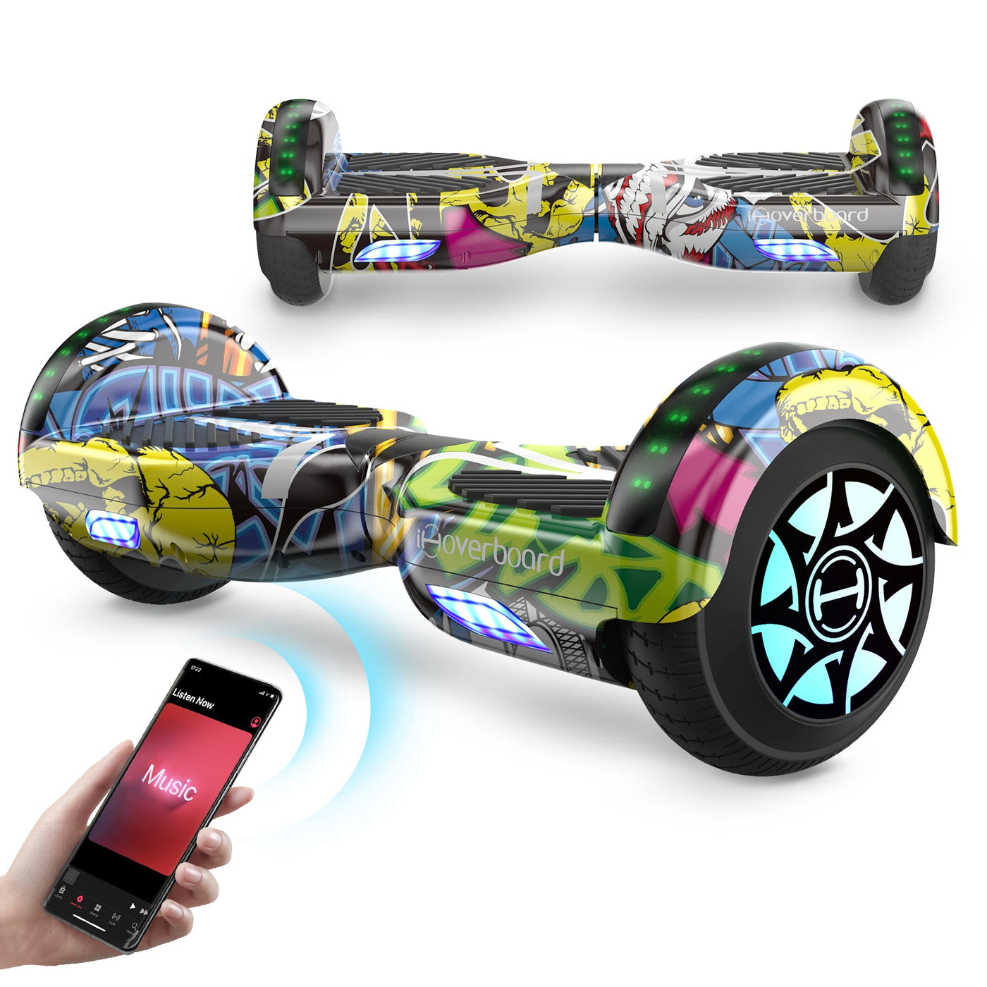 H4 Gelbes Bluetooth-Hoverboard