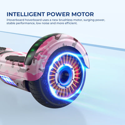 iHoverboard H4 Rosa Bluetooth Hoverboard 6.5"